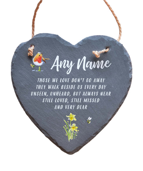 Any Name Slate Heart